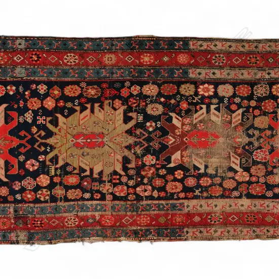 Antique Caucasian late 19thC? runner,